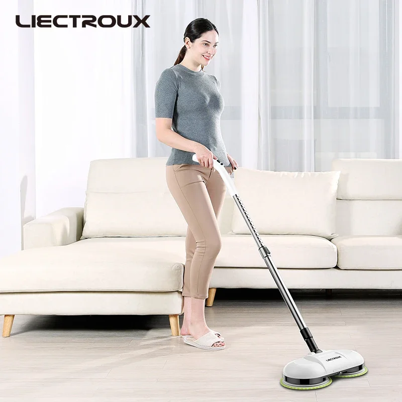 F528A Cordless Dual Spin Floor Electric Mop & Waxer With Water Spray & Wax Spray - Image 3