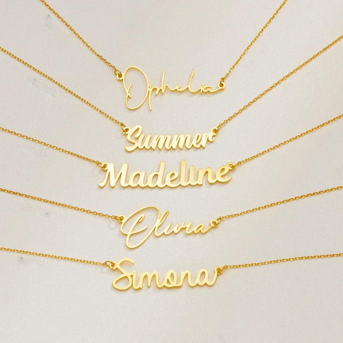 Custom Name Necklace for Women Personalised Cursive Letter Pendant Stainless Steel Jewelry Men Chain Choker Collar Personalizado - Image 2