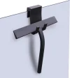 Matte Black Silicone Squeegee Streak Free Cleaning Shower Squeegee for Glass Bathroom Shower Doors Mirrors Tiles Car Windows