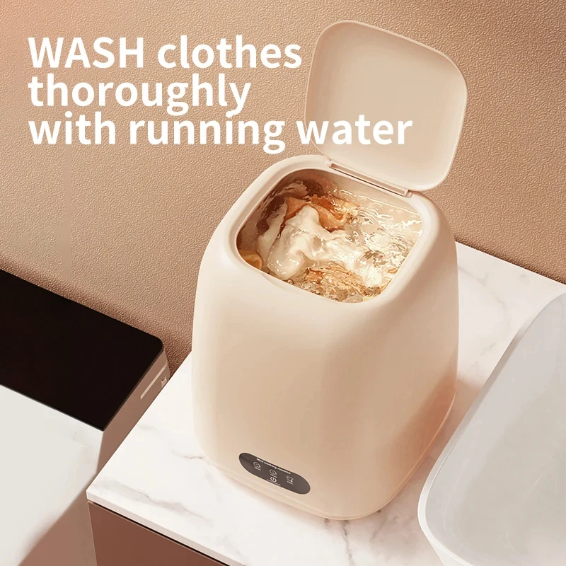 Small Washing Machine for Underwear Children's Clothes mini Washer fully automatic Portable Washing Machine with Spin Dryer 220V - Image 2