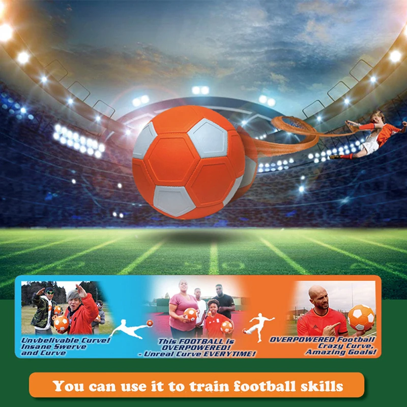 1pc Curve Swerve Soccer Ball Magic Football Toy Great Gift For Children Perfect For Outdoor Game Match Football Training Or Game - Image 3