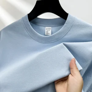 100% pure cotton summer high-end brand men’s short sleeve round neck fashionable style half sleeved top breathable T-shirt