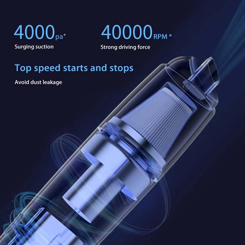 Xiaomi Mijia Electric Vacuum Cleaner Type-C Rechargeable Mini Wireless Portable Cars Household Light Dust Mite Removers Powerful - Image 3