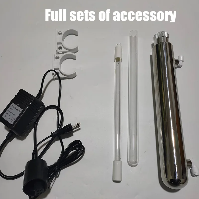 110V 220V Stainless Steel UV Water Sterilizer Ultraviolet Tube Lamp Direct Drink Disinfection Filter Aquarium Fish Tank Purifier - Image 6