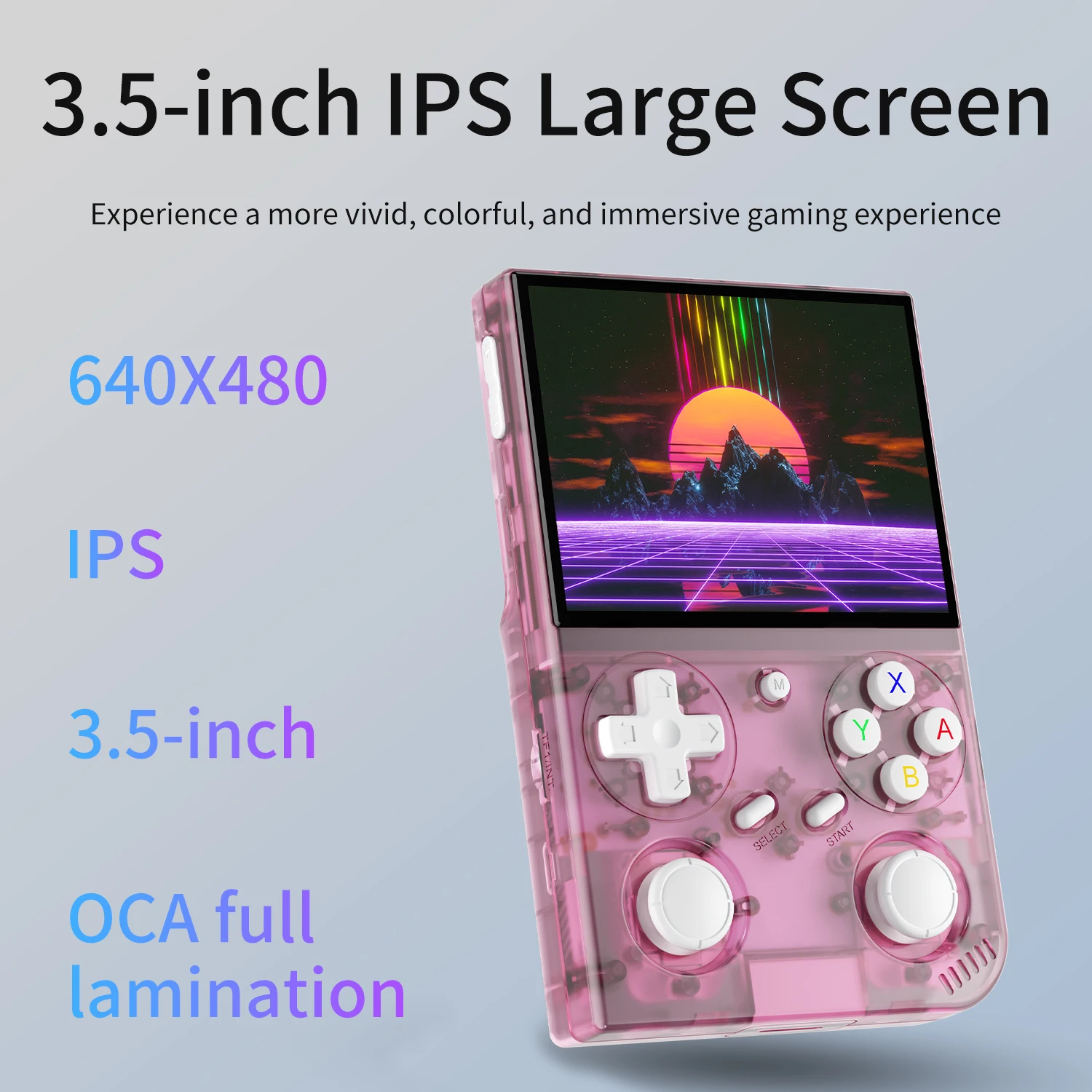 BATLEXP G350 Retro Handheld Game Console Linux 64-bit System 3.5" IPS Screen RK3326 Portable Pocket Video Player 64GB 4000 Games - Image 3