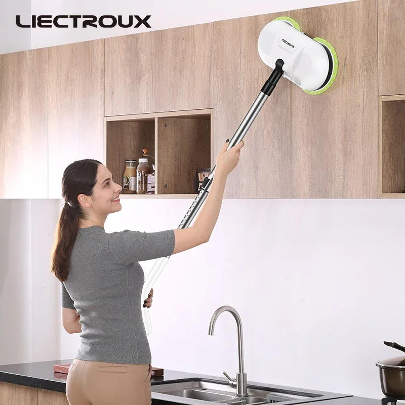 F528A Cordless Dual Spin Floor Electric Mop & Waxer With Water Spray & Wax Spray - Image 6