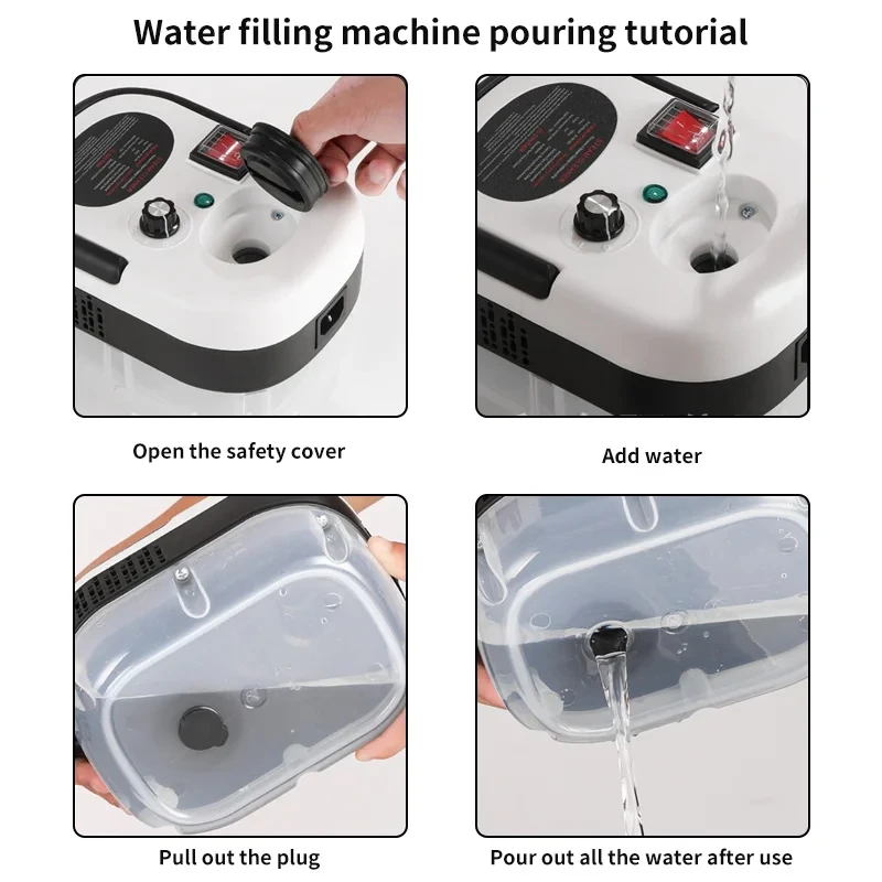 2500W High And Temperature Handheld Steam Cleaners Air Conditioner Kitchen Hood Car Steam Clean Machine Floor and More Cleaning - Image 2