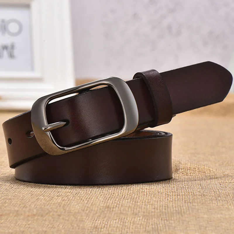 Women's strap casual all-match Women brief genuine leather belt women strap pure color belts Top quality jeans belt WH001 - Image 4