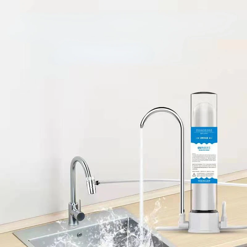 Water purifier household direct drinking tap filter tap water transparent water filter ceramic cartridge - Image 2