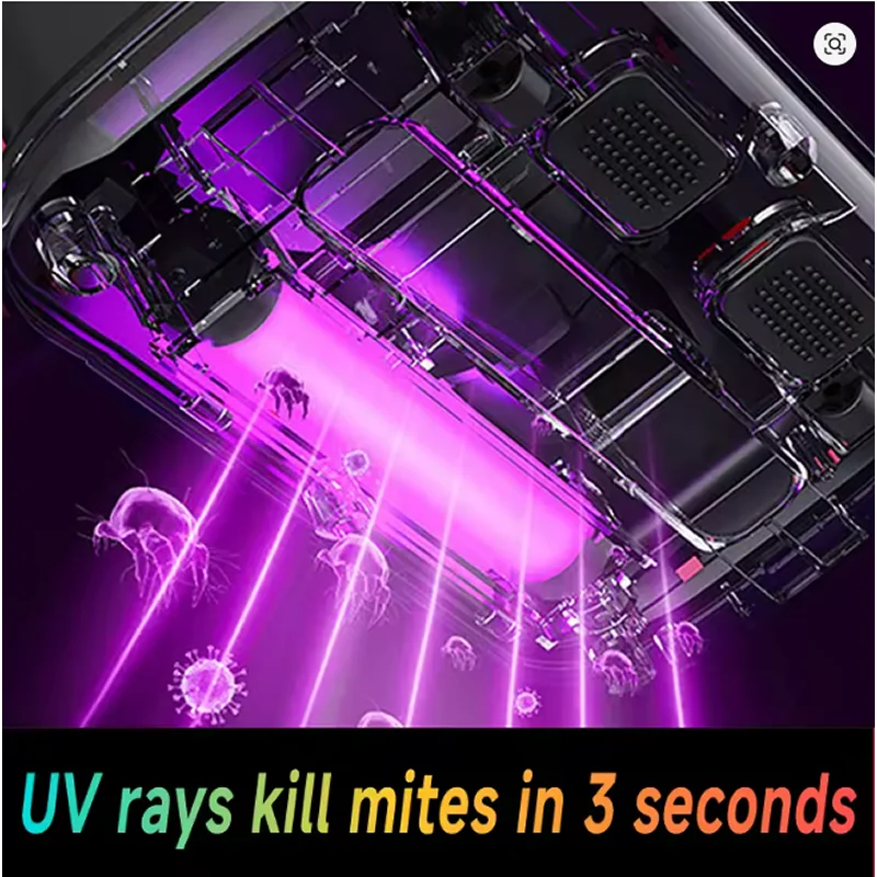 Wireless Vacuum Cleaner Air Gun Home&Car Appliance Robot Window Washer Smart Home Hand Mites Removal Bedding Cleaner - Image 2