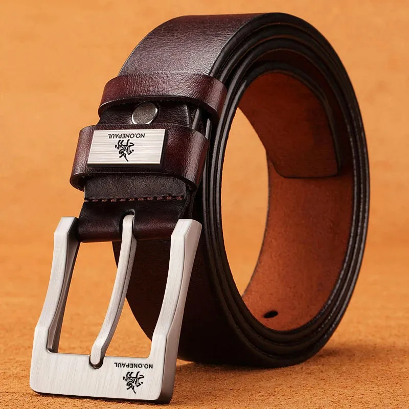 2025New Men's Leather Belts Luxury Strap Male Belts For Fashion Classice Vintage Pin Buckle Men Belt High Quality - Image 2