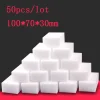 50pcs White Magic Melamine Sponge Eraser Kitchen Office Bathroom Clean Accessory/Dish Cleaning Nano 100*70*30mm