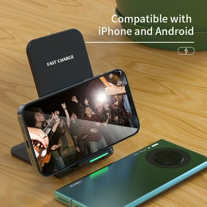 65W Wireless Charger Station Earphone Phone Fast Charging Charger Holder For iPhone 16 15 14 13 Pro Max Samsung S24 S23 Xiaomi - Image 4