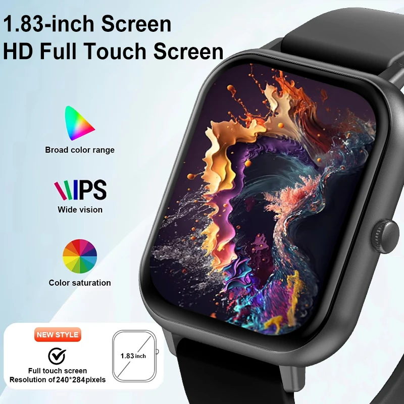 For Xiaomi 2025 New Smart Watch Men Bluetooth Call Fitness Tracker Heart Rate IP68 Waterproof Smart Watch Men Women IOS Android - Image 2