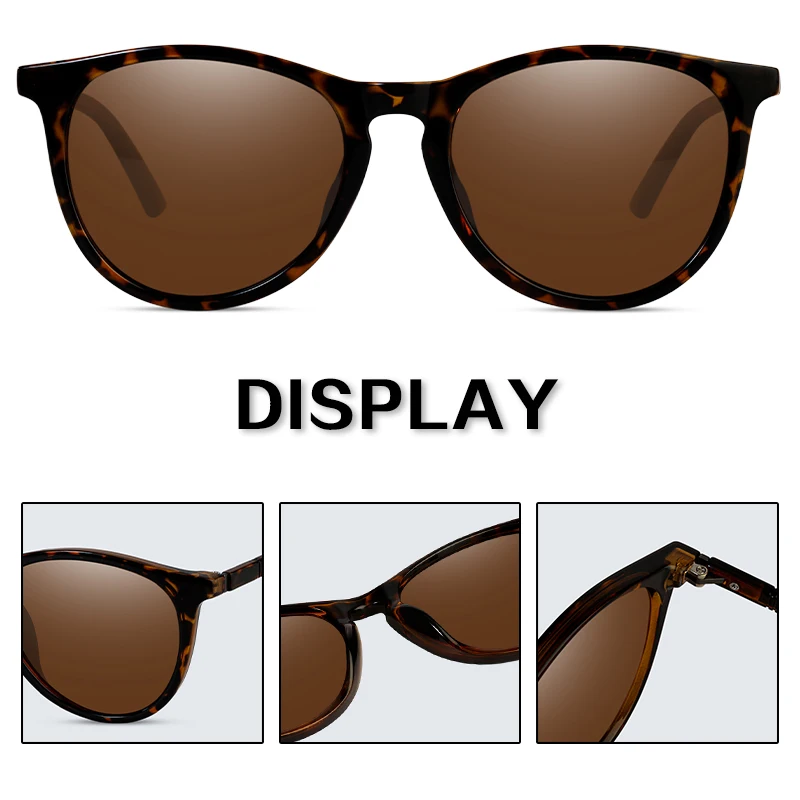 Trendy Polarized Sunglasses For Women Brand Design Frame Fashion Sunglasses Pink UV400 - Image 5
