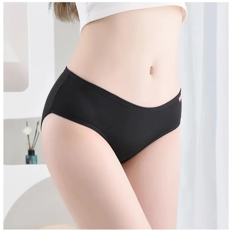 7Pcs Panties for Women Cotton Underwear Plus Size Sexy Briefs Girls Breathable Soft Lingerie Female Cute Solid Color Underpants - Image 2