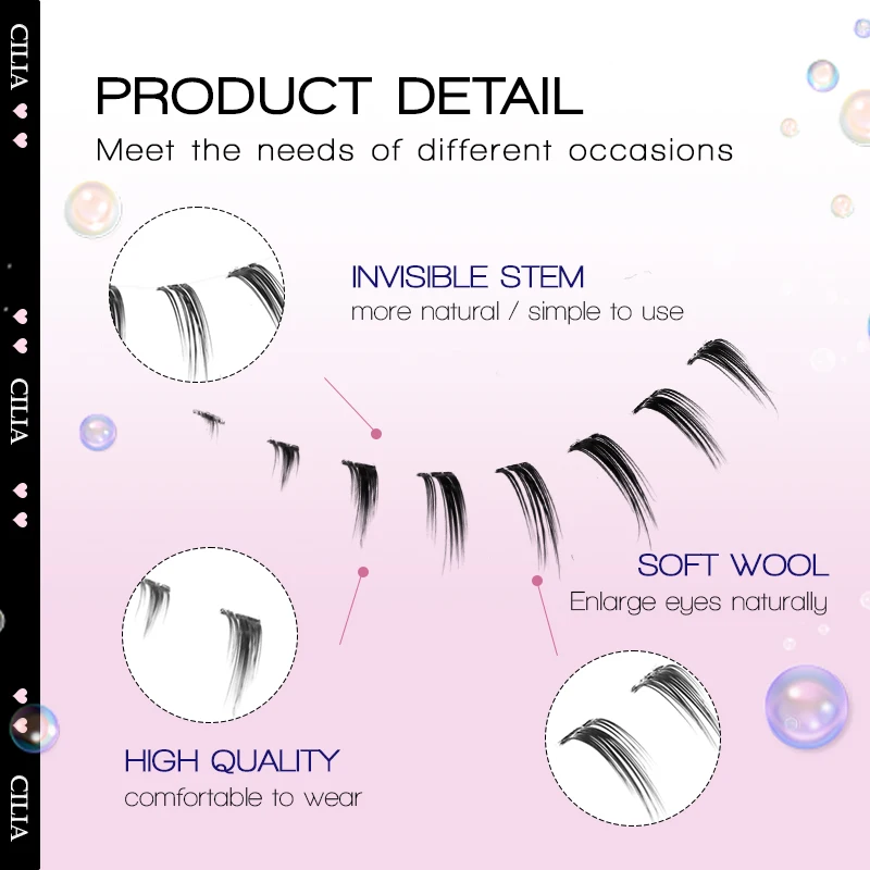 10Pairs Bottom Eyelashes Manga Lower Lashes Clear Band Wispy Small Flame Under Eye Lashes Korean Makeup Cosplay Tools - Image 4