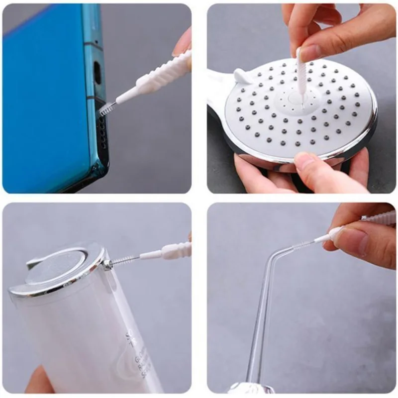 10-500PCS Shower Cleaning Brush Bathroom Micro Nylon Brush Nozzle Anti-blocking Cleaning Tools Bathroom Accessories - Image 3