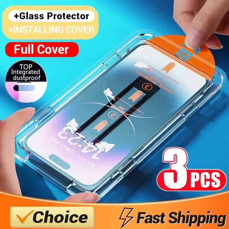 8K Dust Free Glass For Samsung Galaxy S24 FE S23 S25 Ultra A56 Screen Protector for A16 A55 5g A54 A06 A36 A25 A53 A26 S20 FE