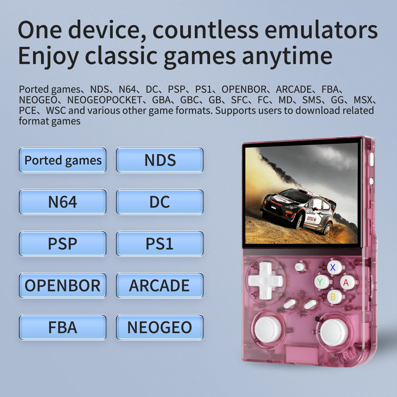 BATLEXP G350 Retro Handheld Game Console Linux 64-bit System 3.5" IPS Screen RK3326 Portable Pocket Video Player 64GB 4000 Games - Image 2