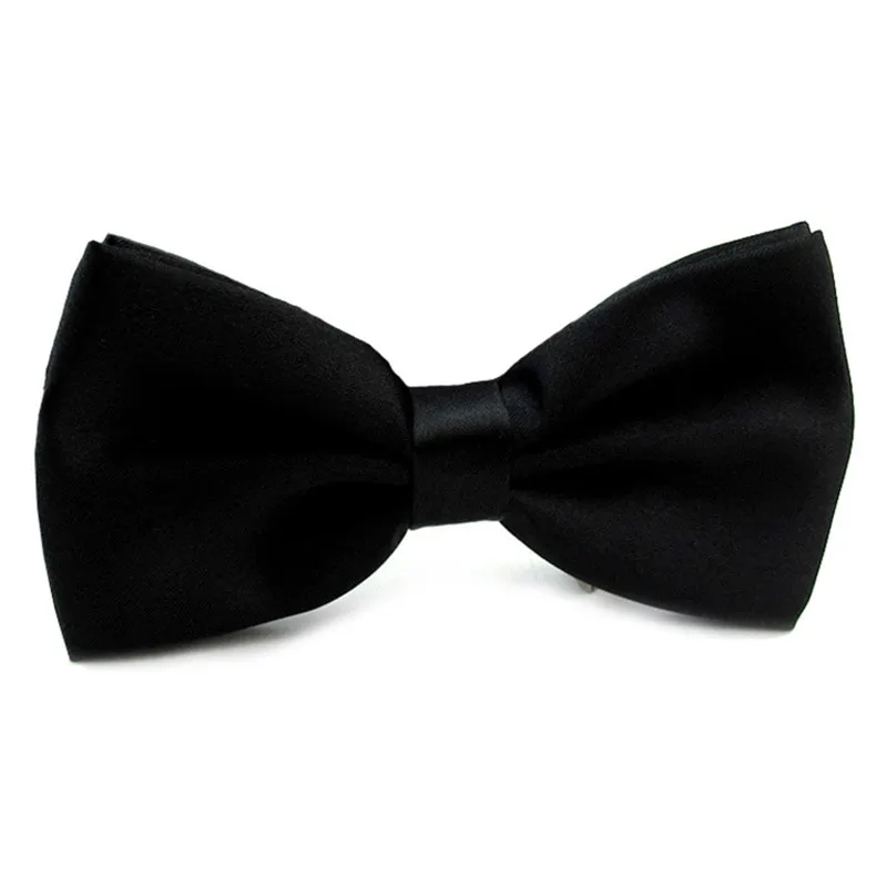 Classic Men Bowtie Boys Grils Children Bow Tie Fashion Solid Color Green Red Black White Green Wedding Ties Accessories - Image 4