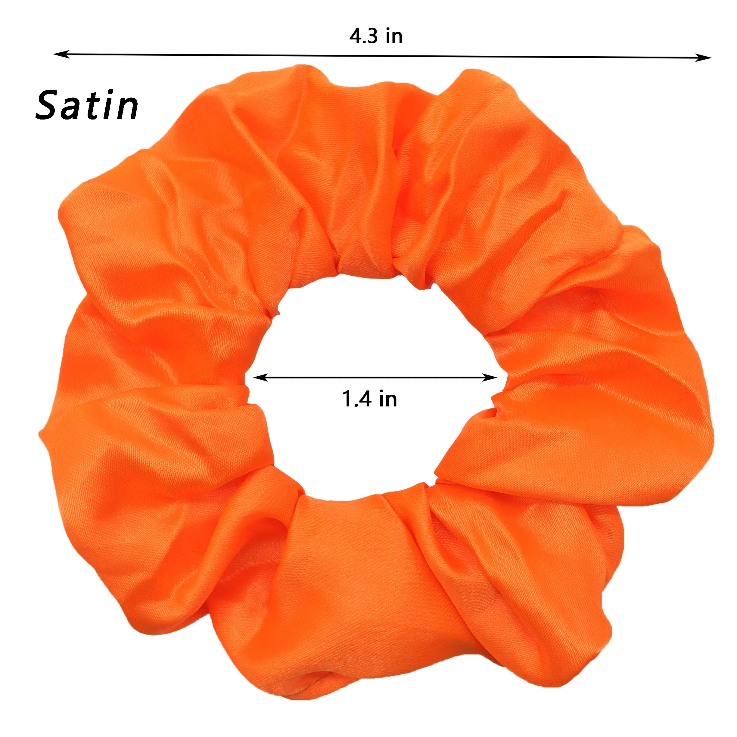 25/10//6pcs Satin Scrunchies Girls Elastic Hair Band Ponytail Holder Ties Rubber Bands Fashion Women Accessories Solid Scrunchy - Image 6
