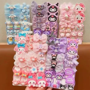Cute Kuromi rubber band does not harm hair, has good elasticity, baby headband, little girl ties hair with hair loops