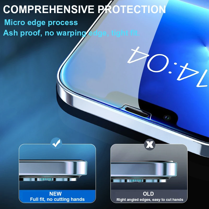 5pcs Tempered Glass for iPhone 17 16 15 14 13 12 Pro Max Screen Protector for iPhone 12Mini 13Mini 14 Plus 14Pro Glass 16Pro Max - Image 3