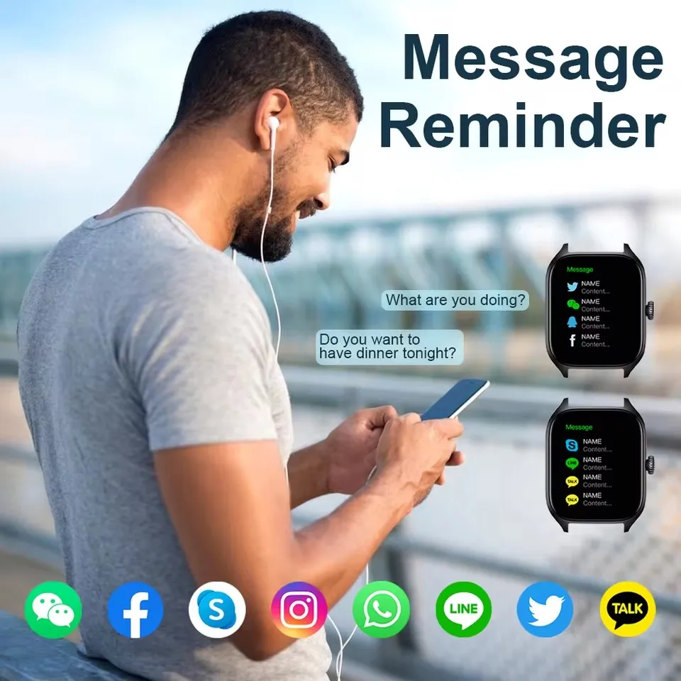 2025 Smart Watch Android IOS Phone 2.01 Inch Color Screen Bluetooth Answer Call Fitness Watches Tracker Smartwatch Women Men - Image 6