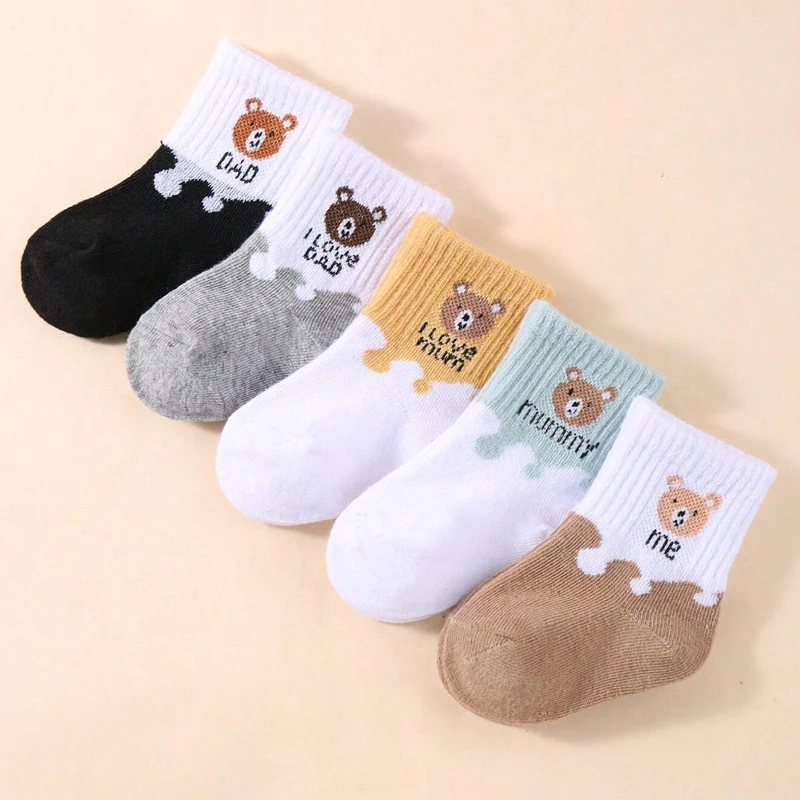 5 Pairs Baby Socks Low Cut Stretch Ankle Socks Infant Socks for Newborn Toddler Boys Girls Baby Socks - Image 2