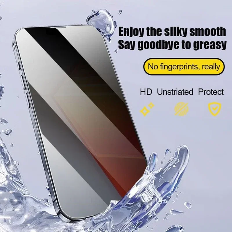 1-3Pcs 8K Dust Free Installation Tempered Glass For iPhone 13 14 16 15 11 12 Pro Max 15 14 Plus X XR XS Privacy Screen Protector - Image 3