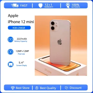 Apple iPhone 12 mini 5G Face ID Mobile Phone Original Used Unlocked 5.4″ 64/128/256GB ROM Hexa-core IOS 12MP Camera