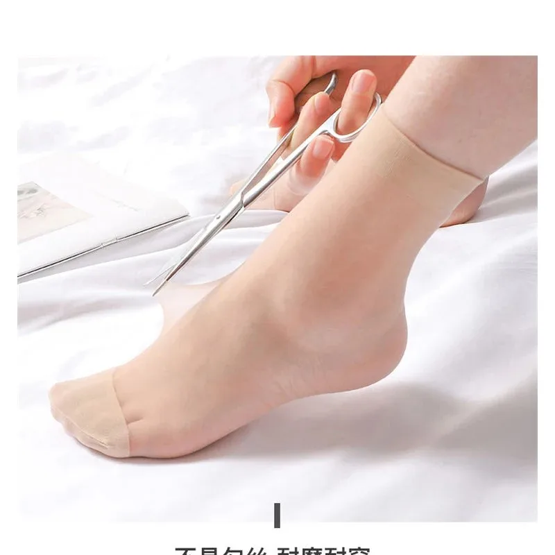 10pairs-50Pairs Transparent Summer Socks Ultrathin Women Nylon Ladies Female Short Ankle Meias Elastic Crystal Spring Silk Sox - Image 6