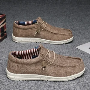 Men’s Mesh Loafers Autumn Mens Vulcanized Shoes Breathable Lightweight Hiking Outdoor Sports Shoes Zapato Abierto Scarpa Aperta