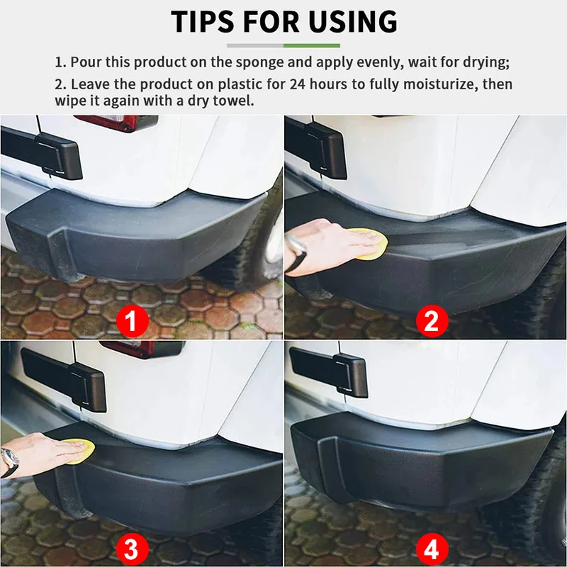 Car Plastic Restorer Back To Black Gloss Car Cleaning Products Plastic Leather Restore Auto Polish And Repair Coating Renovator - Image 5