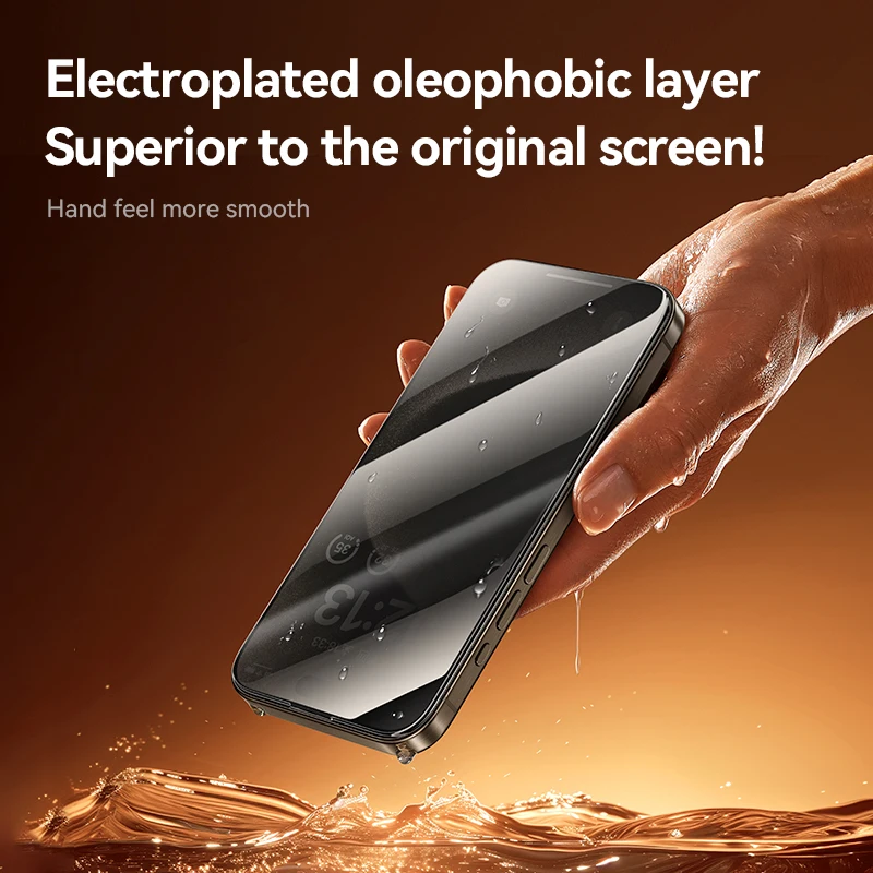 Joyroom 1/2Pcs 20°Anti-spy Glass For iPhone 16 15 Pro Max Glass For iPhone 16 15 14 13 12 11 Pro Max Privacy Screen Protector - Image 4