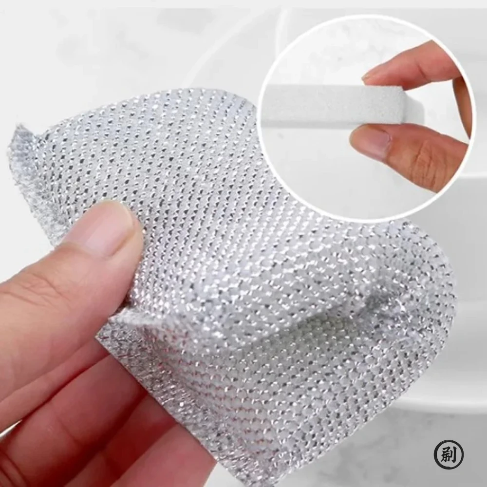 4pcs, Kitchen Dishwashing Sponge, Does Not Hurt Pot Brush Pot Artifact, Household Scratch-free Cleaning Sponge Wipe - Image 5