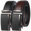 Men’s Leather Belts Fashion Automatic Buckle Cowskin Male Belts Luxury Designer Black Brown 3.5cm