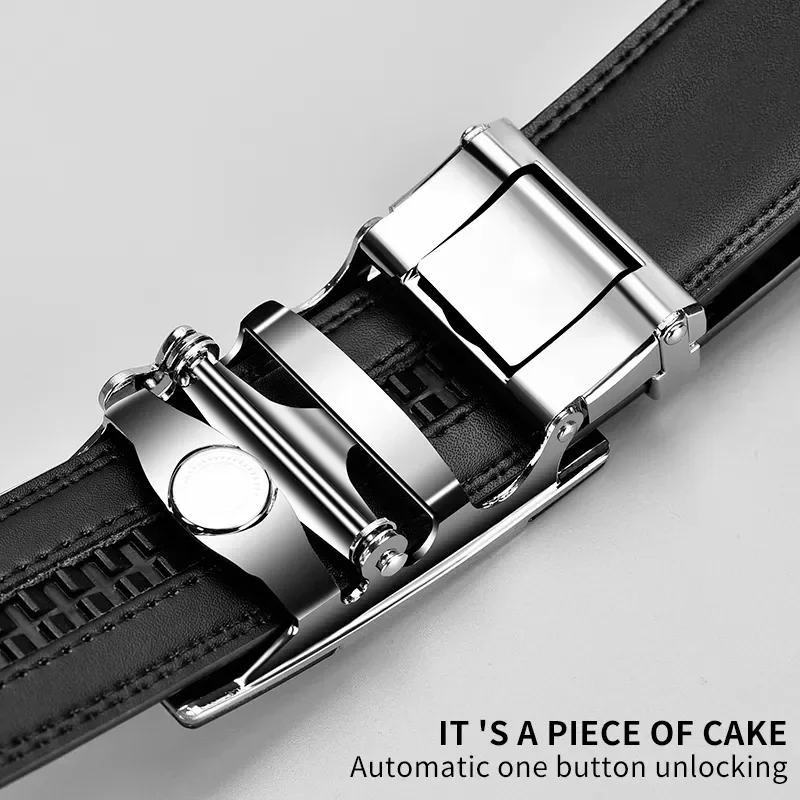 Belts Famous Brand Designer Belt Men Plus Size 130 140 150 160 170cm High Quality PU Leather Luxury Belts Metal Automatic Buckle - Image 2