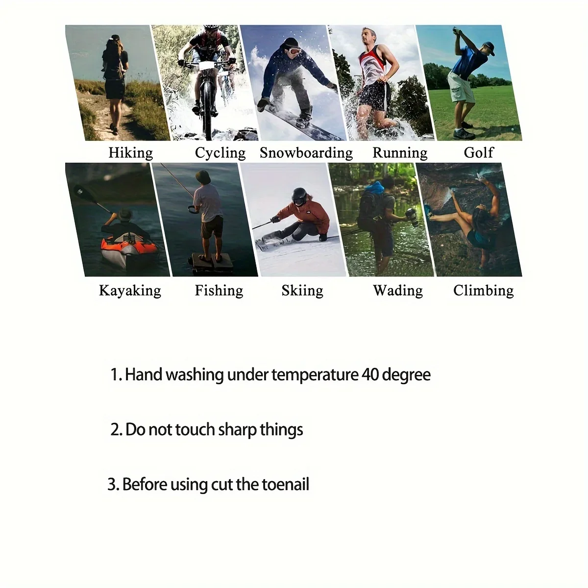 Waterproof Socks Breathable Outdoor Waterproof Hiking Wading Camping Winter Skiing Sock Riding Snow Warm Waterproof Socks - Image 2