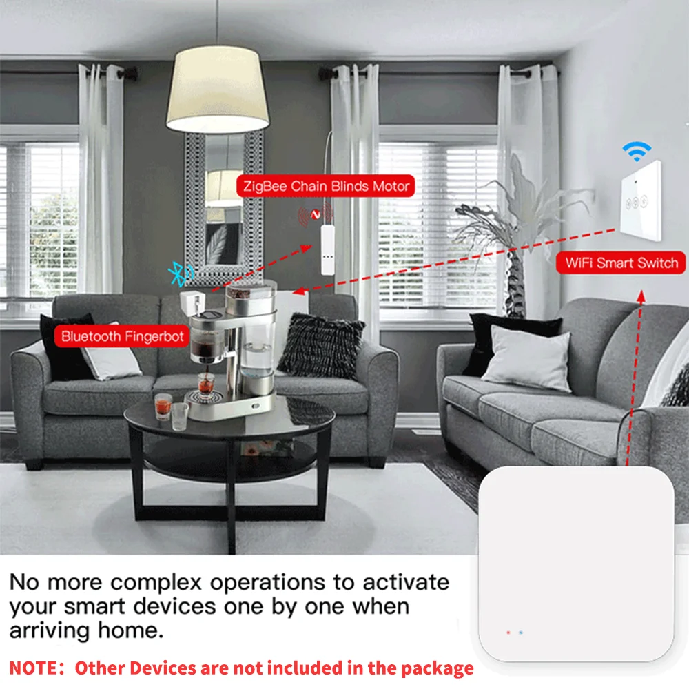 Tuya Zigbee Wireless Hub Gateway For Smart Home Automation for Zigbee Devices Via Smart Life Works with Alexa Google Home - Image 5