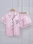 Striped Embroidered Letter Pocket Short Sleeve and Shorts Pajama Set, Casual Satin Sleepwear with Lapel Collar and Button Detail