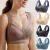 L-6L Women Large Bra Push Up Ice Silk Seamless upper Bralette Lace Wireless Summer Bras Plus Size Top Lingerie Underwear 15019