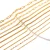 5pc 18K Gold Color PVD Plated Stainless Steel Cuba Cross O Ripple Twisted Chain Necklace Adjustable Chain DIY Necklace Wholesale