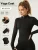 Fitness jacket, women’s tight quick-drying top, 2025 autumn edition, long-sleeved sun-protective stand-up collar, sports Pilates