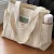 Large Capacity Canvas Solid Letter Tote Bag Versatile Handbag for Commuter Work Student Class Underarm Women’s Bag shopping bag