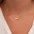 SUMENG Fashion Tiny Heart Dainty Initial Necklace Gold Silver Color Letter Name Choker For Women Pendant Jewelry Gift