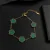 Mussel five-leaf plum blossom stainless steel women’s exquisite chain bracelet, 18K gold plated, light luxury, lucky jewelry
