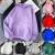 2024Autumn Casual Women’s Solid Hoodie Comfortable Strecth Sweatshirts Loose Pocket Warm Clothes Fashion Street Female Pullovers