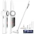 Portable Handheld Vacuum Cleaner, Multi-Function Vacuum Cleaner Suitable for Pet Hair, Household & Car, Lightweight,White